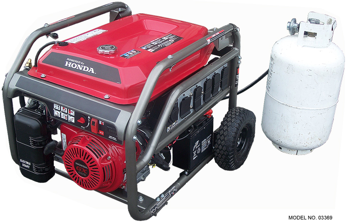 Honda propane powered portable generators